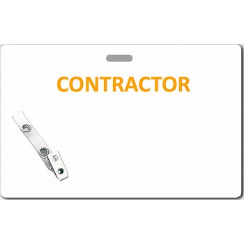 Card Stock Vendor Badge - 48 Pack